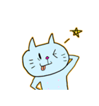 子守り白ねこと赤ちゃんとひよこ（個別スタンプ：29）