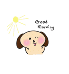 Cutie Puppy in Daily Life - by QTMei（個別スタンプ：1）
