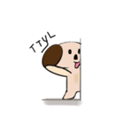Cutie Puppy in Daily Life - by QTMei（個別スタンプ：5）