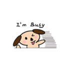 Cutie Puppy in Daily Life - by QTMei（個別スタンプ：6）
