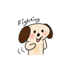 Cutie Puppy in Daily Life - by QTMei（個別スタンプ：11）