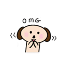 Cutie Puppy in Daily Life - by QTMei（個別スタンプ：16）