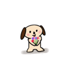 Cutie Puppy in Daily Life - by QTMei（個別スタンプ：22）