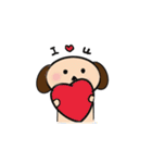 Cutie Puppy in Daily Life - by QTMei（個別スタンプ：32）