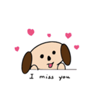 Cutie Puppy in Daily Life - by QTMei（個別スタンプ：34）