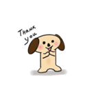 Cutie Puppy in Daily Life - by QTMei（個別スタンプ：40）