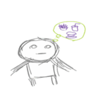 Line Gray daily life（個別スタンプ：8）