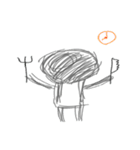 Line Gray daily life（個別スタンプ：14）