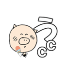 ぶー吉のとっさの一言2 みやすいでか文字（個別スタンプ：5）