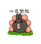 black black rabbit 3（個別スタンプ：12）