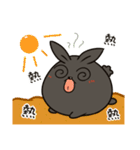 black black rabbit 3（個別スタンプ：17）