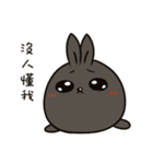 black black rabbit 3（個別スタンプ：27）