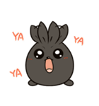 black black rabbit 3（個別スタンプ：28）