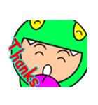あおぼうの日常 (簡単な英語版)（個別スタンプ：34）