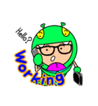 あおぼうの日常 (簡単な英語版)（個別スタンプ：38）