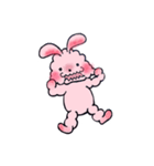もこもこうさぎのももちゃん（個別スタンプ：1）