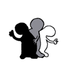 Black-gray-white（個別スタンプ：1）