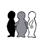 Black-gray-white（個別スタンプ：10）