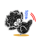 トイプーのクッキー黒プーバージョン可愛い（個別スタンプ：3）