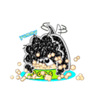 トイプーのクッキー黒プーバージョン可愛い（個別スタンプ：8）