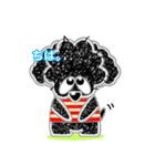トイプーのクッキー黒プーバージョン可愛い（個別スタンプ：18）