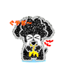 トイプーのクッキー黒プーバージョン可愛い（個別スタンプ：22）