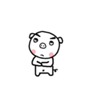 Small stupid pig（個別スタンプ：12）