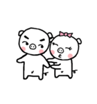 Small stupid pig（個別スタンプ：40）