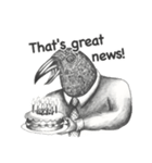 Strange crow uncle.（個別スタンプ：22）