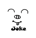 Face Pig (English version)（個別スタンプ：9）