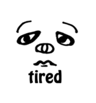 Face Pig (English version)（個別スタンプ：27）