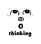 Face Pig (English version)（個別スタンプ：28）