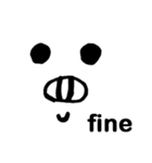 Face Pig (English version)（個別スタンプ：33）