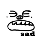 Face Pig (English version)（個別スタンプ：34）