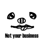 Face Pig (English version)（個別スタンプ：38）
