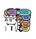 Aggressive White Cat（個別スタンプ：29）
