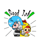 Cool sister Chicken brother（個別スタンプ：8）