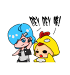 Cool sister Chicken brother（個別スタンプ：13）