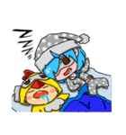 Cool sister Chicken brother（個別スタンプ：17）