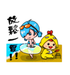 Cool sister Chicken brother（個別スタンプ：18）