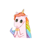 rainbow unicorn（個別スタンプ：4）