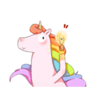 rainbow unicorn（個別スタンプ：15）