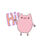 Pigs and jellyfish cat（個別スタンプ：1）