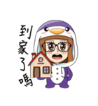 Purple in Penguin Costume（個別スタンプ：10）