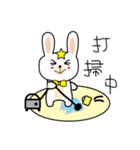 Rabbit doctor lazy day（個別スタンプ：24）