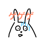崖っぷちうさぎスタンプ（個別スタンプ：3）