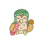 フクロウのユニ君（個別スタンプ：4）