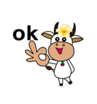 Cattle and flowers（個別スタンプ：5）