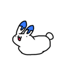 ホッキョクウサギと謎の生物はこみん（個別スタンプ：5）