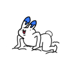 ホッキョクウサギと謎の生物はこみん（個別スタンプ：6）